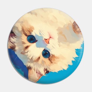 Blue-eyed Fluff V Pin