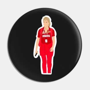 Britta Roeske, press relations manager of Sebastian Vettel for Ferrari Pin