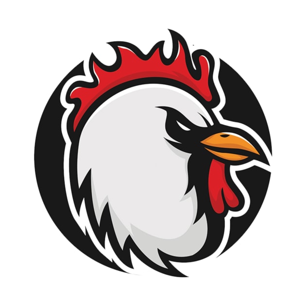 Chicken mascot illustration by manjavacloth