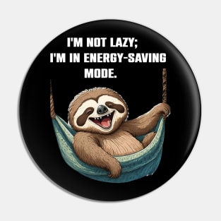 Funny Sloth lovers Lazy Gift Pin