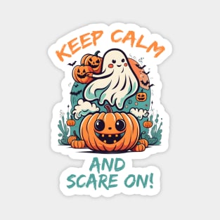 Keep calm and scare on! Magnet