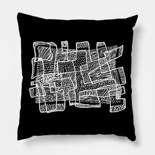 Doodle graphic Pillow