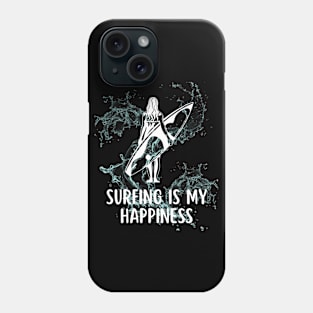 SURFING IS MY HAPPINESS Phone Case