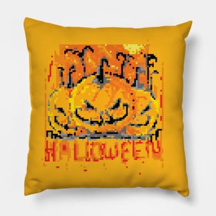 pixel halloween Pillow