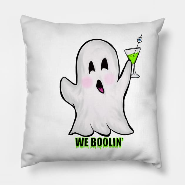 We BOOlin’ Pillow by RachWillz