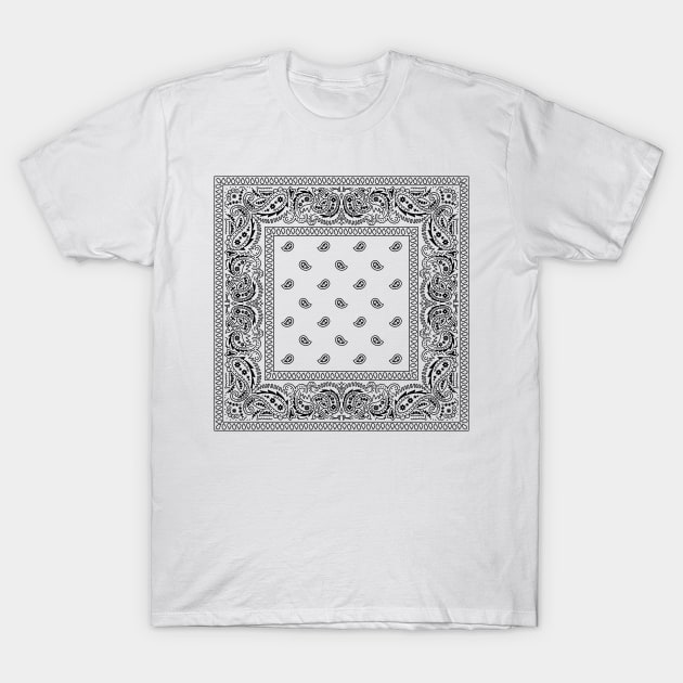 Bandana White - Bandana - T-Shirt | TeePublic 