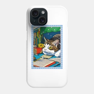 Funny Lazy Bored Cat Phone Case