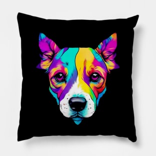 Funky Pop Art Dog Head Pillow