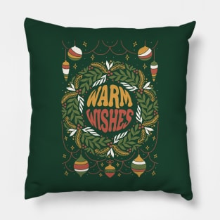 Warm Christmas Wishes Pillow