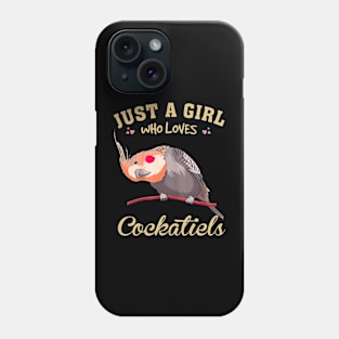 Birdie Bliss Chic Tee for Those Who Adore Cockatiels Phone Case