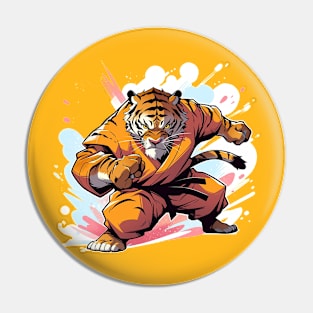 karate tiger Pin