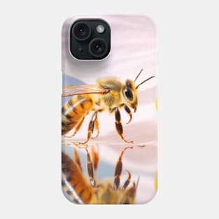 Bee Flower Nature Serene Tranquil Peace Phone Case