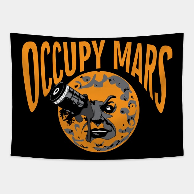 Occupy Mars Tapestry by Sofiia Golovina