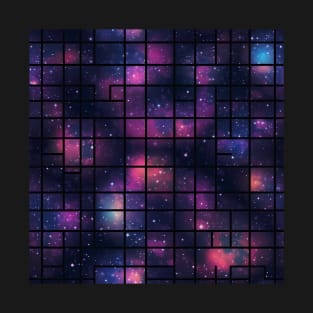 Dark Space Clouds - Infinite Nebula Seamless Pattern T-Shirt