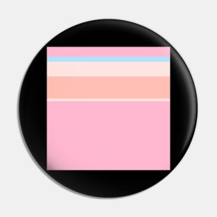 A prime composition of Fresh Air, Cornflower Blue, Baby Pink, Very Light Pink and Pale Rose stripes. - Sociable Stripes Pin