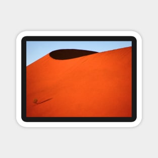 Sculptured dune, Namib Desert soon after sunrise Magnet