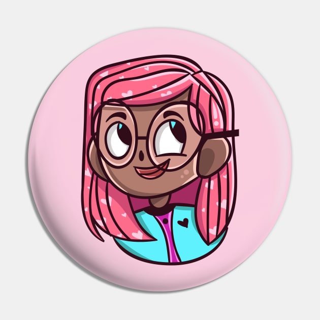 Bubblegum Girl Pin by shabrsalim
