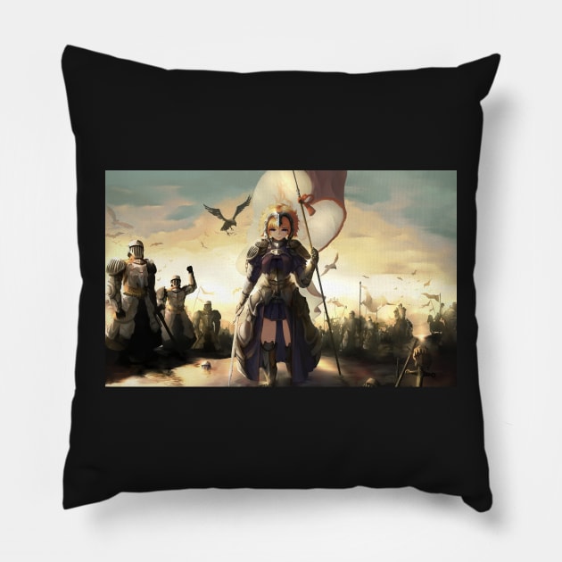 Jeanne D'arc Pillow by TeGo-Art