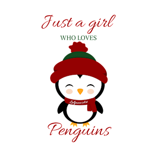 Just a girl who loves penguins - Nordic T-Shirt