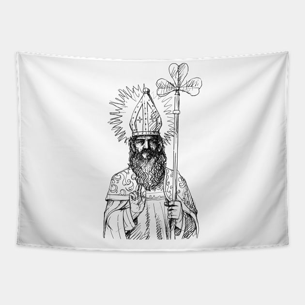 Saint Patrick St Patrick's Day Ireland Irish Tapestry by Kdeal12