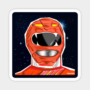 the red power ranger in space Magnet