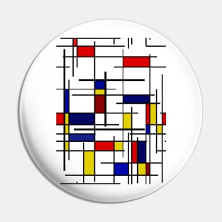 Mondrian Pattern Pin