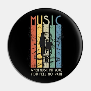 Retro Music Pin