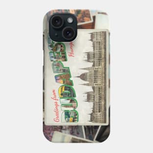 Greetings from Budapest in Hungary vintage style retro souvenir Phone Case