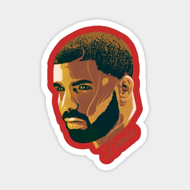 Drake 2 Magnet by Heymoonly