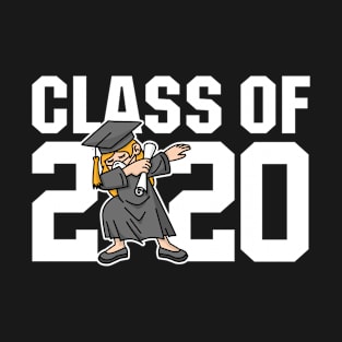 Class of 2020 graduation Corona Dad dabbing girl seniors T-Shirt