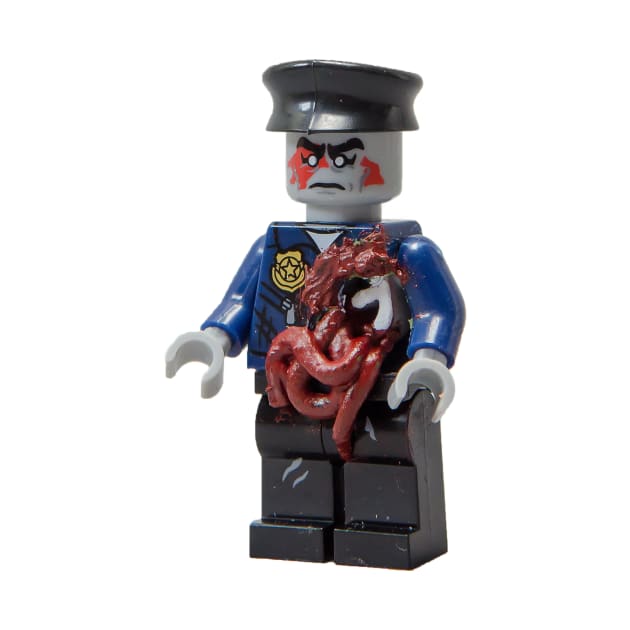 Zombie police offizer by ww2custombrickmodels