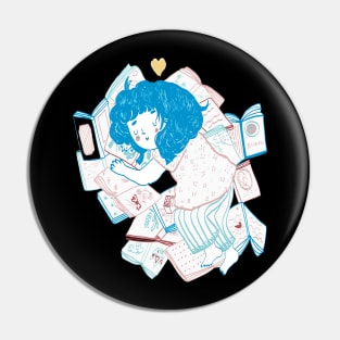 Books lover Premium Pin