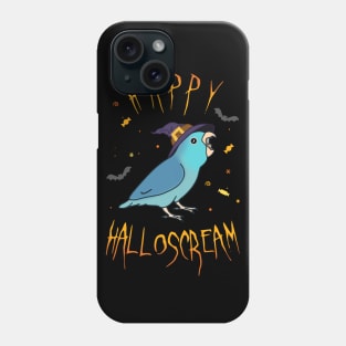 Happy Halloscream Blue Parrotlet Phone Case