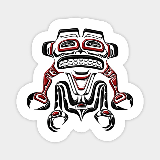 Tribal Sasquatch Magnet by SmartCraftCo