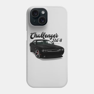 Challenger Srt-8 Black Front Phone Case