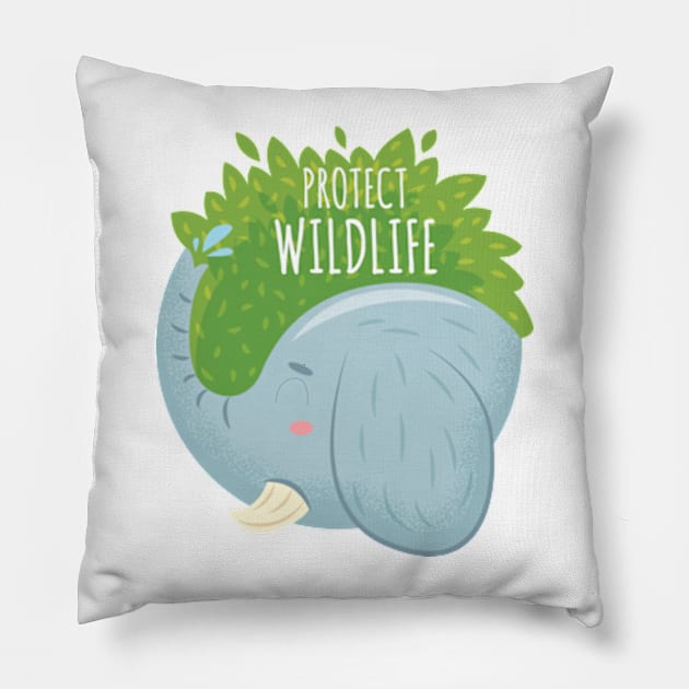 Protect Wildlife Pillow by love.world.animals