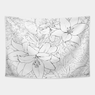 Asiatic Lilies Tapestry