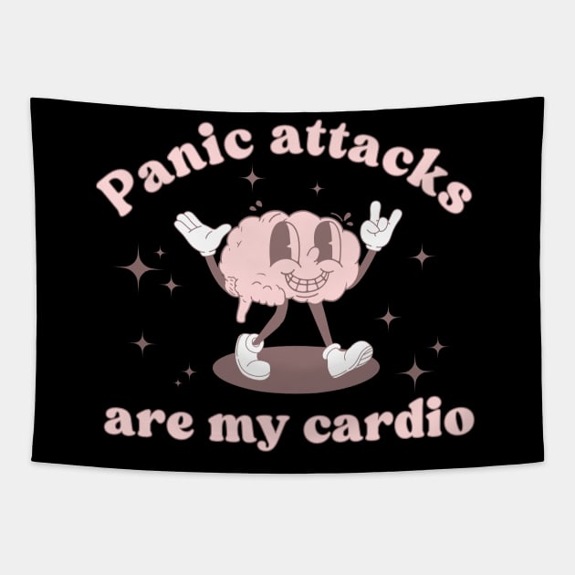 Panic attacks are my cardio, funny Tapestry by ThirdEyeDesign