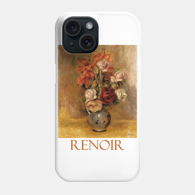 Vase of Gladiolas and Roses by Pierre-Auguste Renoir Phone Case by Naves