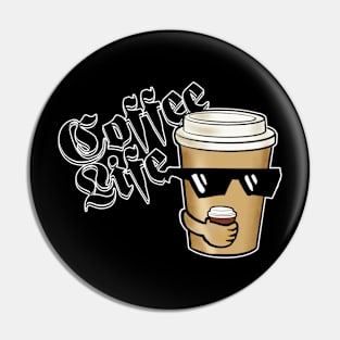 Coffee Life (Dark) Pin