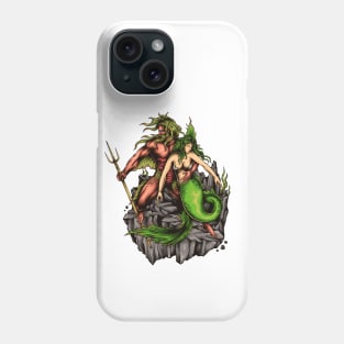 Mermaid fishman god Phone Case