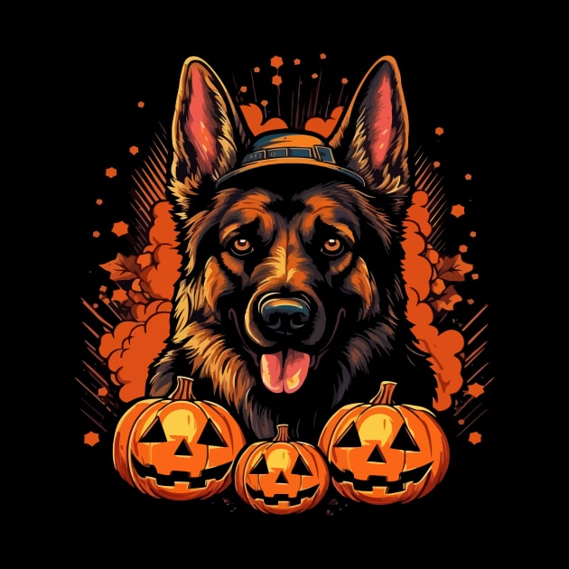 German Shepherd Halloween by JH Mart