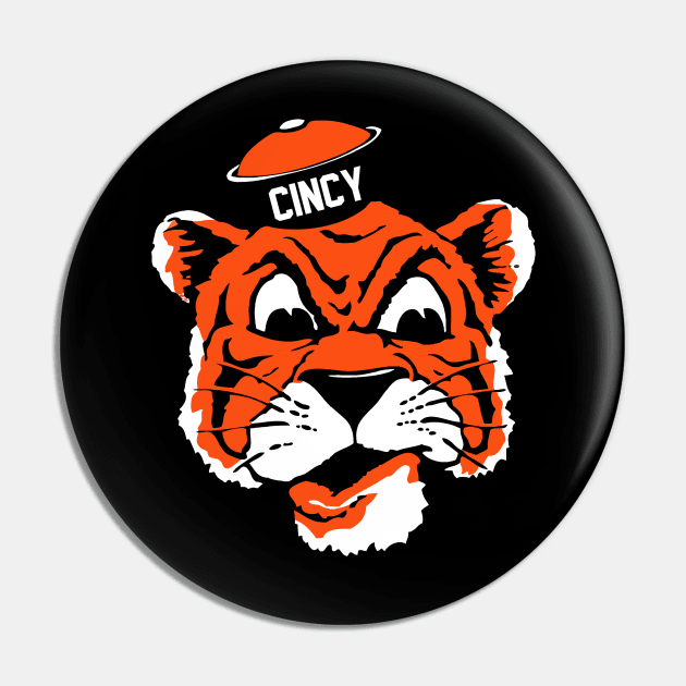 Retro Sailor Cincy Bengal - Big Pin by twothree