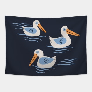 Pretty Pelicans Tapestry
