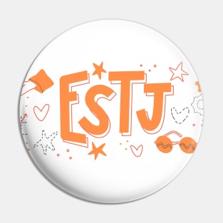 ESTJ The Commander Myers-Briggs Personality MBTI by Kelly Design Company Pin