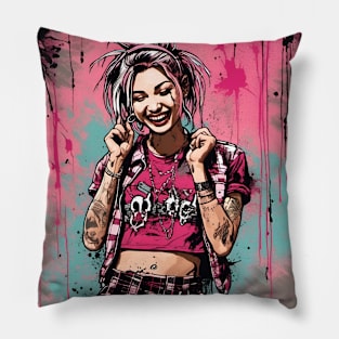 Grunge Girl Pillow