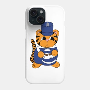 Marching Band Tiger Drum Blue and White Phone Case