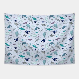 Ocean in Blue Tapestry