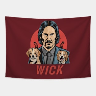 John Wick and dog Tapestry