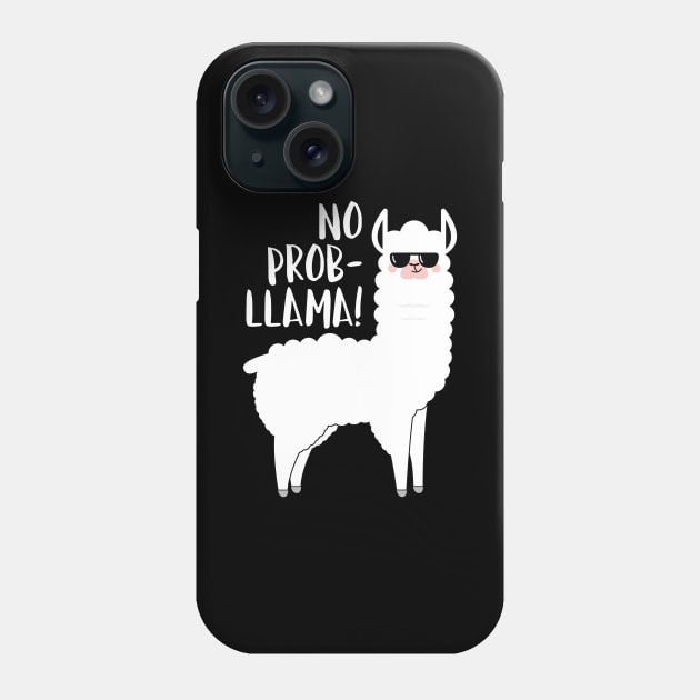 No Probllama Phone Case by LuckyFoxDesigns